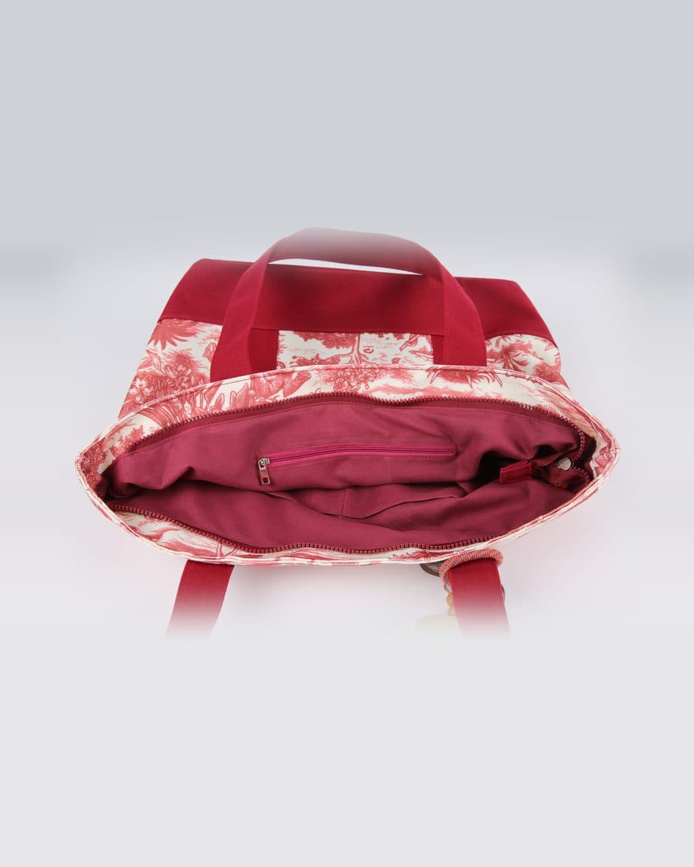 Bolso Selva Rojo abierto